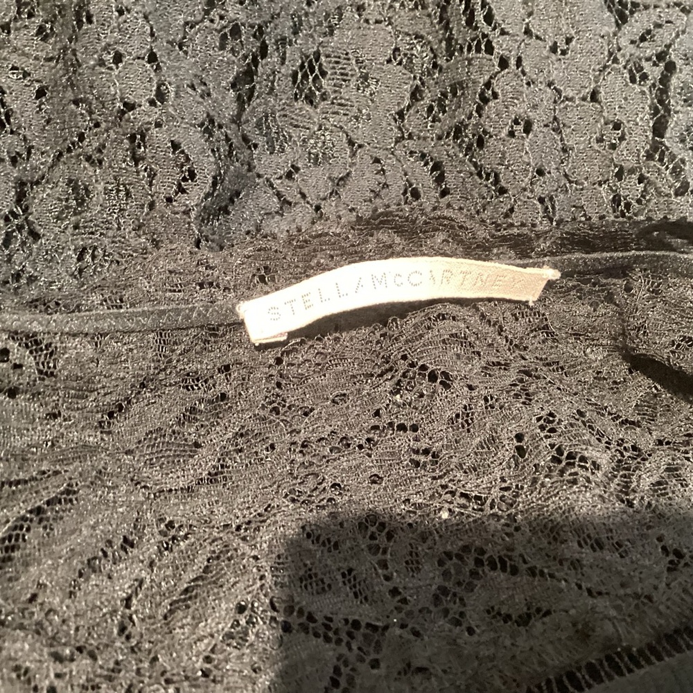 STELLA MCCARTNEY LACE SLIP DRESS BLACK NWT SZ LG - Picture 10 of 10